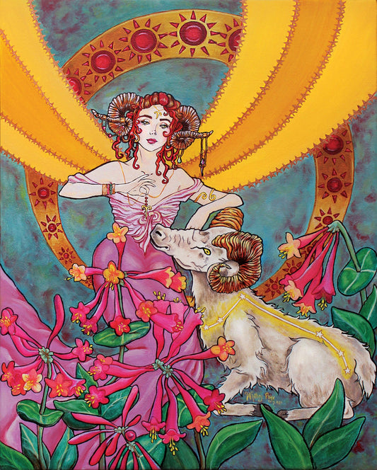 "Aries Art Nouveau" Fine Art Print