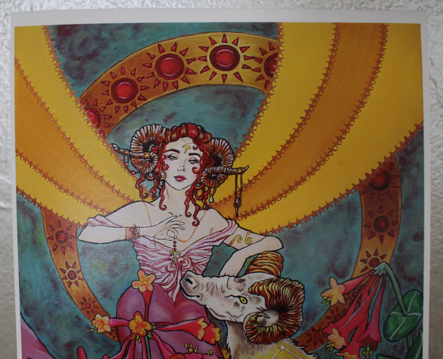 "Aries Art Nouveau" Fine Art Print