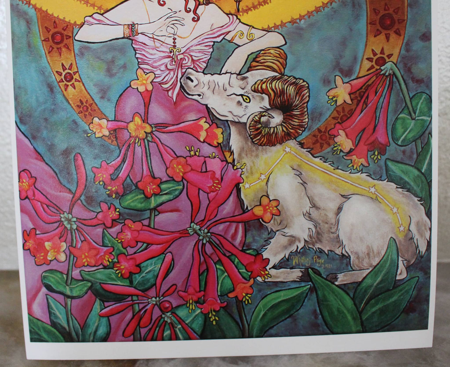 "Aries Art Nouveau" Fine Art Print