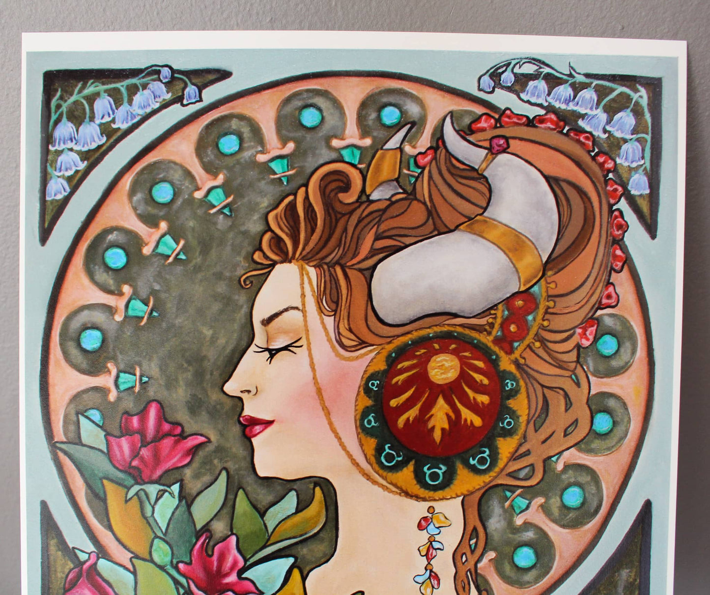 "Taurus" Art Nouveau Fine Art Print