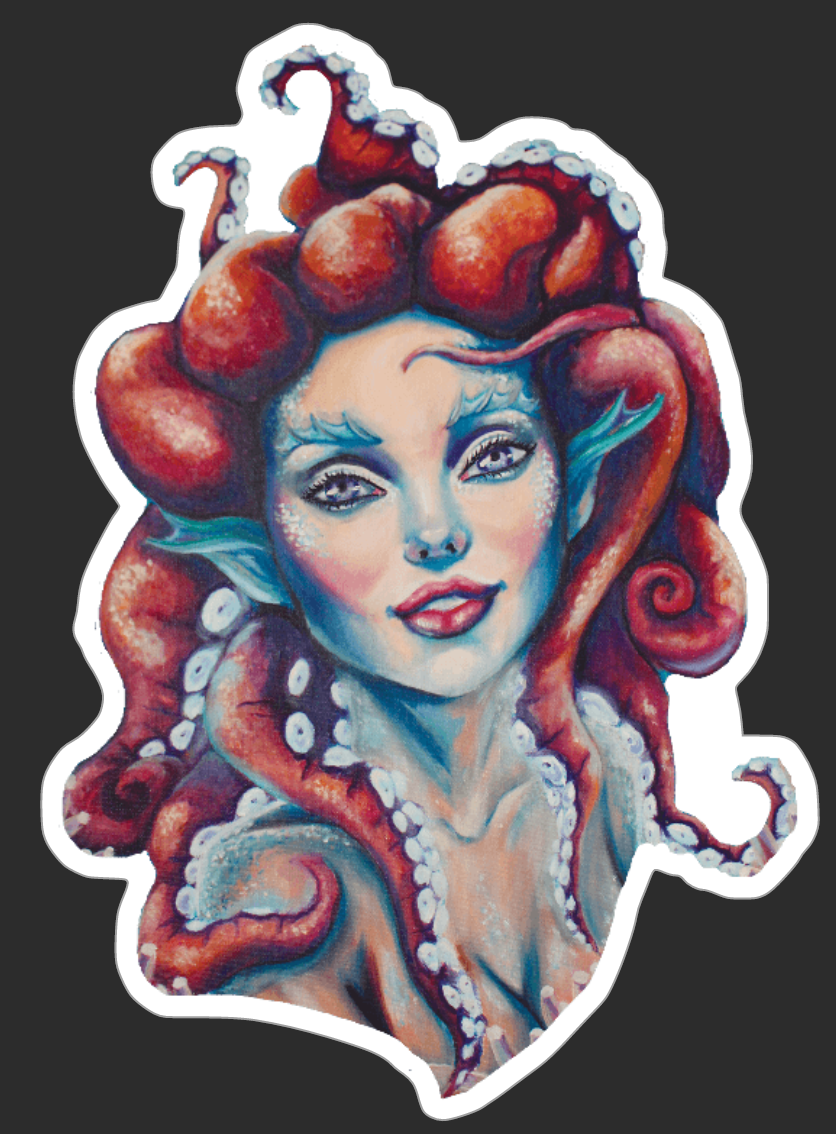 Squelch Mermaid Sticker